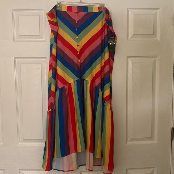 Eloquii Rainbow Maxi Skirt - Picture 2 of 4